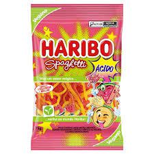 BALA HARIBO SPAGHETTI ACIDO MELAO MELANCIA 75G