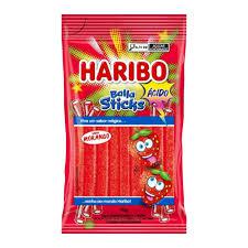 BALA HARIBO STICKS MORANGO 70G