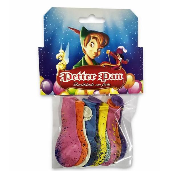 BALAO PETTER PAN LATEX SALPICADO N6 10UN