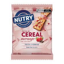 BARRA CER.NUTRY MORANGO CHOCOLATE 66G