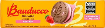 BISCOITO RECHEADO BAUDUCCO MORANGO 140G