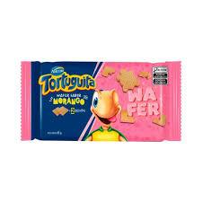 BISCOITO WAFER TORTUGUITA MORANGO 85G