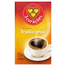 CAFE 3 CORACOES TRADICIONAL VACUO 250G