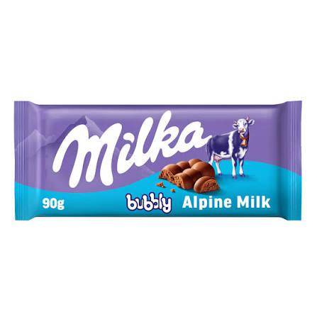 CHOCOLATE MILKA BUBBLY ALPINE MILK 90G