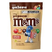 CONFEITO CHOC.M&M POUCH PIPOCA 120G