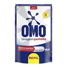 LAVA ROUPAS LÍQUIDO OMO LAVAGEM PERFEITA SACHÊ 900ML
