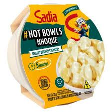 MACARRÃO SADIA HOT BOWLS NHOQUE MOLHO BRANCO 300G