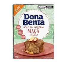 MISTURA PARA BOLO DONA BENTA INTEGRAL MACA CANELA 400G