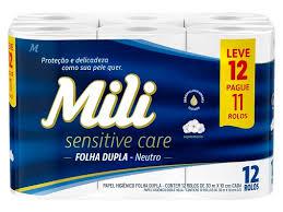PAPEL HIGIENICO MILI F.DUPLA 30M L12P11