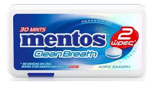 PASTILHA MENTOS CLEAR BREATH PEPPERMINT 21G