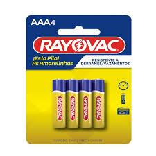 PILHA RAYOVAC AAA 4UN