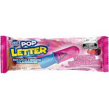 PIRULITO POP LETTER FR.VERMELHAS UN