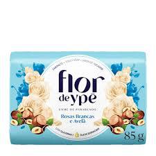 SABONETE FLOR DE YPÊ ROSAS BRANCAS E AVELÃ 85G