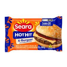 SANDUICHE HOT HIT SEARA X-BURGUER BARBECUE 145G