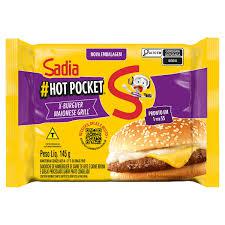 SANDUICHE HOT POCKET SADIA X-BURGUER MAIONESE 145G