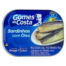 SARDINHA GOMES DA COSTA OLEO 165G PD