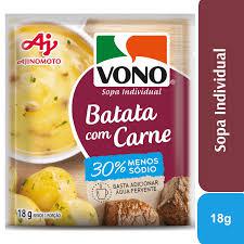SOPA VONO BATATA CARNE MENOS SODIO 18G