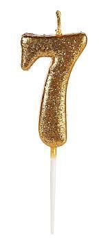 VELA PETTER PAN GLITTER DOURADA N7