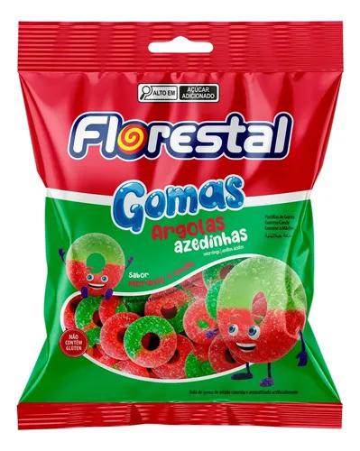 BALA DE GOMA FLORESTAL 150G ARGOLAS AZEDINHAS