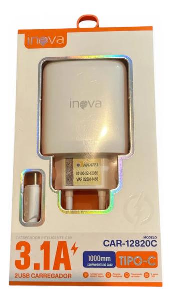 CARREGADOR CELULAR INOVA 3.1A TIPO C