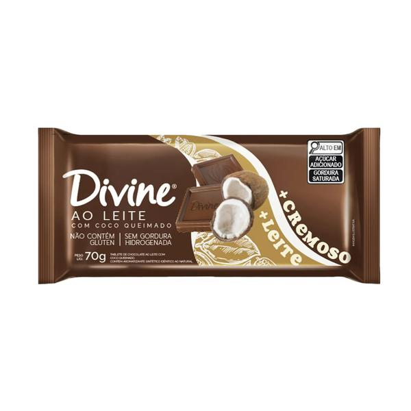 CHOCOLATE DIVINE 70G COCO CREMOSO
