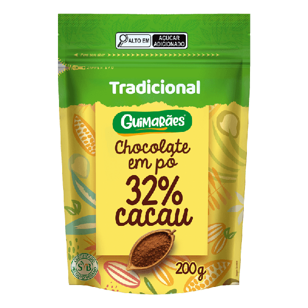 CHOCOLATE EM PÓ GUIMARAES 200G 32% CACAU