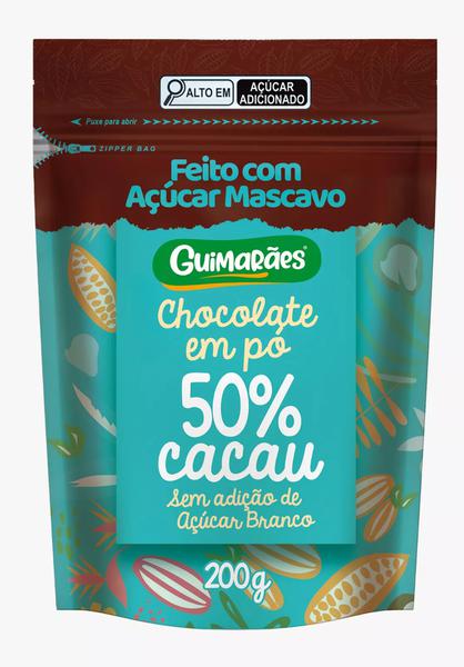 CHOCOLATE EM PÓ GUIMARAES 200G 50% CACAU