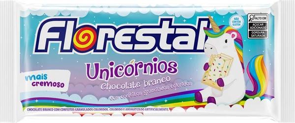 CHOCOLATE FLORESTAL 80G BRANCO UNICORNIOS