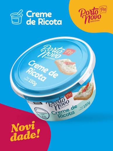 CREME RICOTA 150G PORTO NOVO