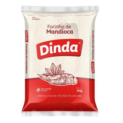 FARINHA MANDIOCA DINDA 500G BRANCA