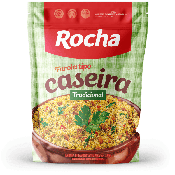 FAROFA ROCHA TIPO CASEIRA 300G TRADICIONAL