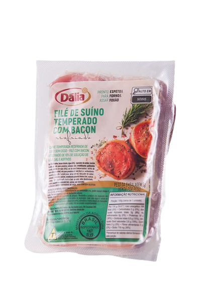 FILÉ SUINO TEMPERADO C/BACON DALIA KG