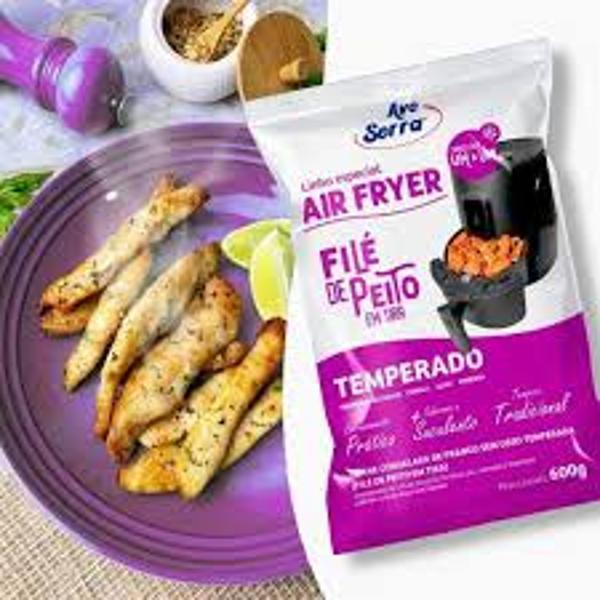 FILE DE PEITO EM TIRAS AVE SERRA 600G AIR FRYER