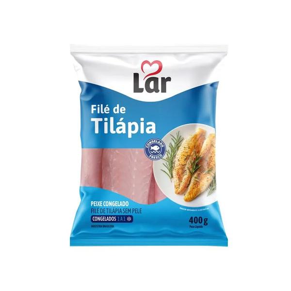 FILE TILAPIA CONGELADO LAR PEIXE 400G
