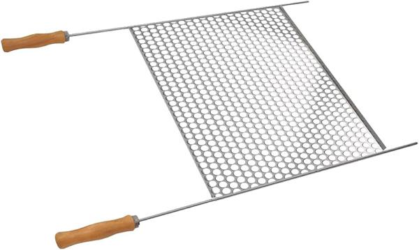 GRELHA MOEDA 50X40CM ZINCADO MADEFER INOX
