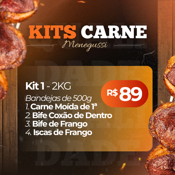 KIT 1 CARNES/2KG