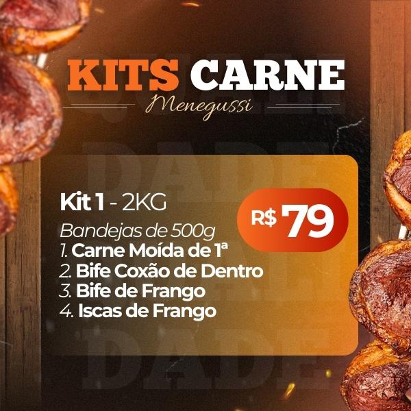KIT 1 CARNES/2KG