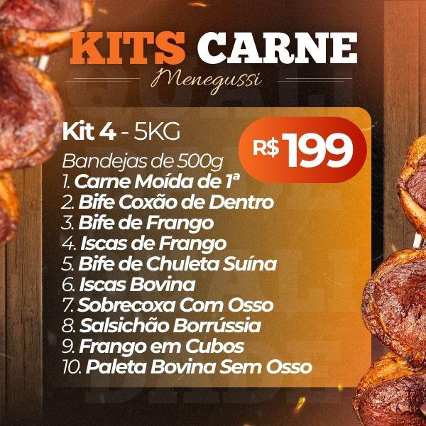 KIT 4 CARNES/5KG
