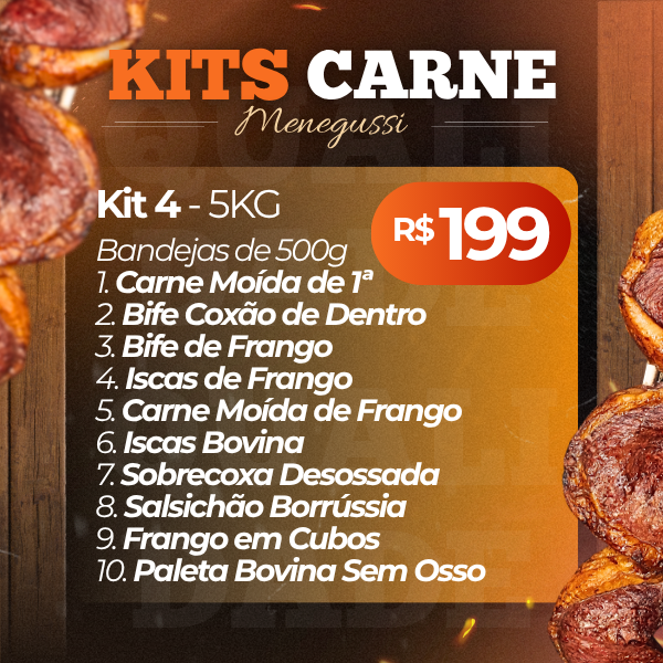 KIT 4 CARNES/5KG