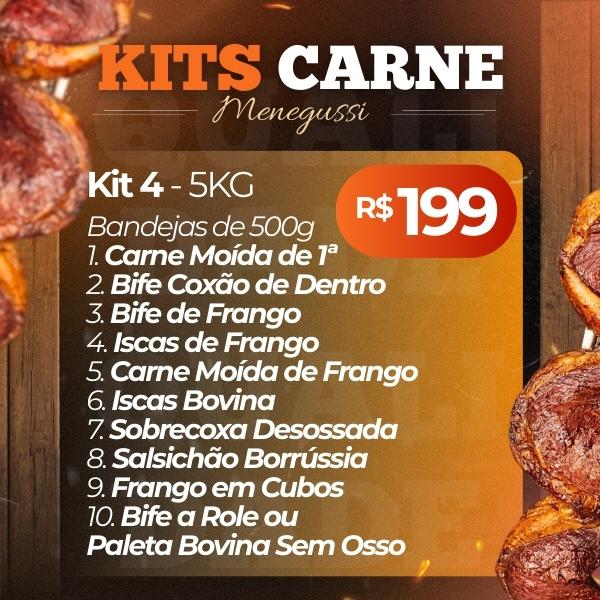 KIT 4 CARNES/5KG