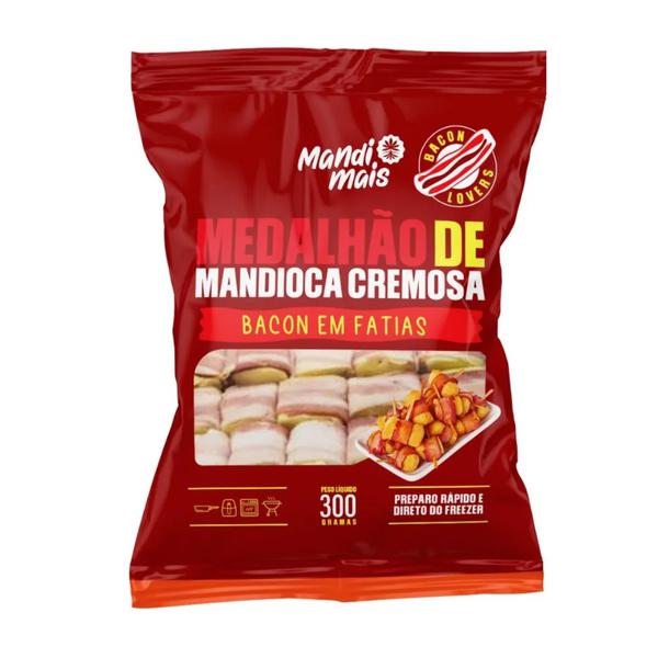 MEDALHAO DE MANDIOCA C/BACON MANDIMAIS 300G