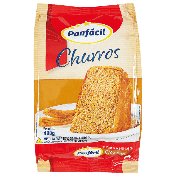 MISTURA BOLO PANFACIL 400G CHURROS