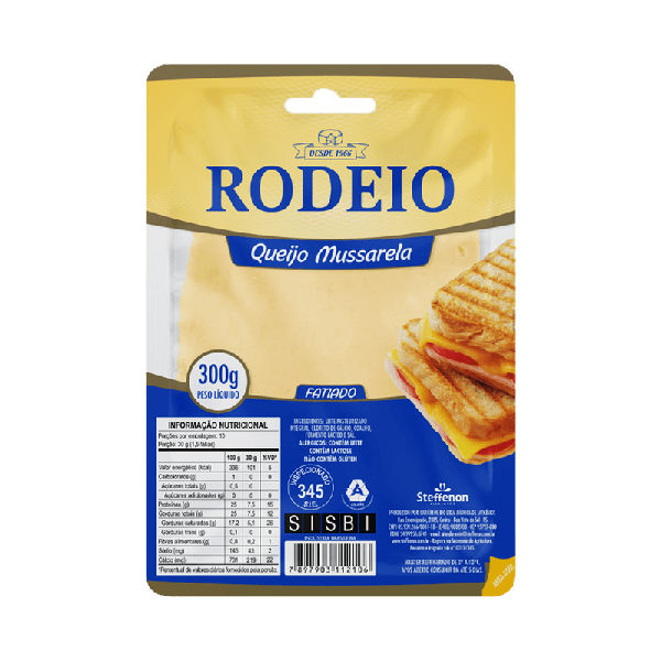 QUEIJO MUSSARELA FATIADO RODEIO 300G