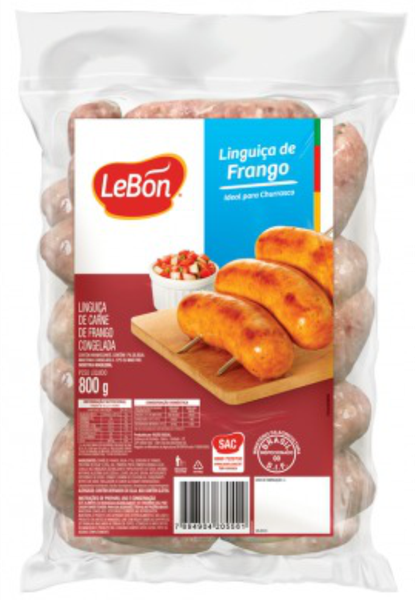 SALSICHAO LEBON 800G FRANGO