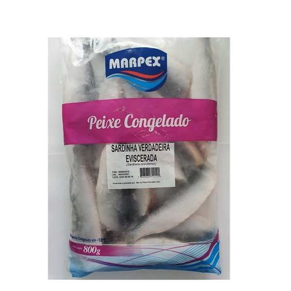 SARDINHA MARPEX 800G CONGELADA
