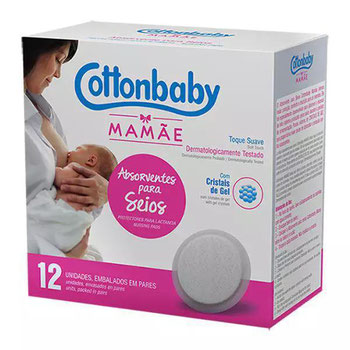 ABSORVENTE PARA OS SEIOS  COTTONBABY 12UN