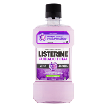 ANTISSEPTICO BUCAL LISTERINE CUIDADO TOTAL ZERO