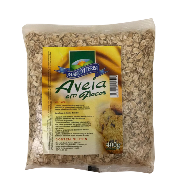 AVEIA FLOCOS SABOR DA TERRA 400G
