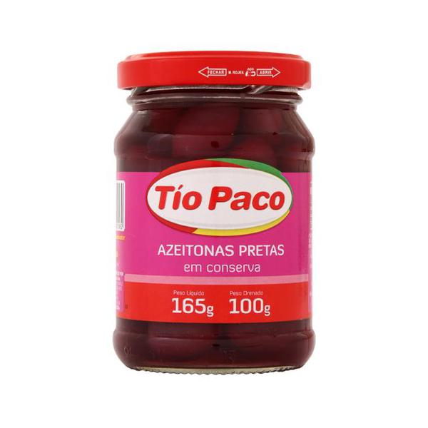 AZEITONA PRETA TIO PACO 100G