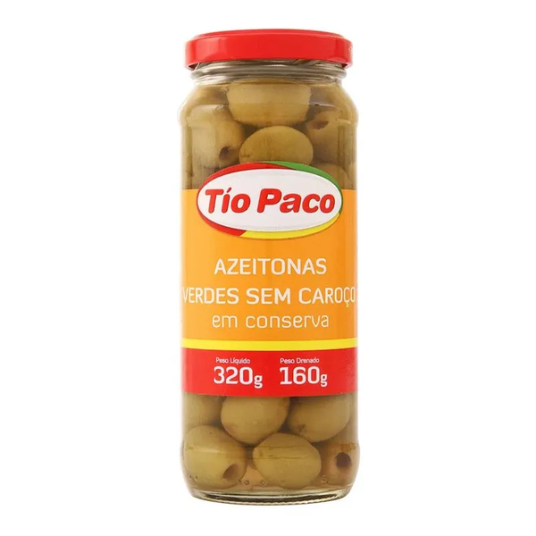 AZEITONA VERDE S/CAROCO TIO PAC 160G